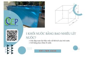 1 khối nước bằng bao nhiêu lít nước?