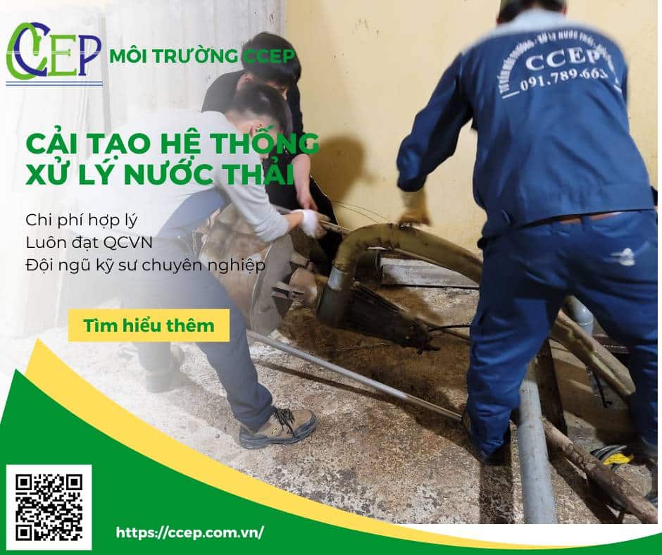 Cải tạo hệ thống xử lý nước thải