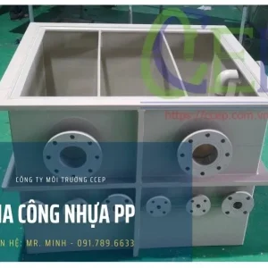 Gia công bồn nhựa PP, cấu kiện đặc biệt
