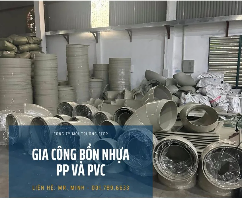 Hàn nhựa PP và các phụ kiện ống khí thải