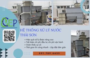 Hệ thống xử lý nước thải sơn đạt QCVN
