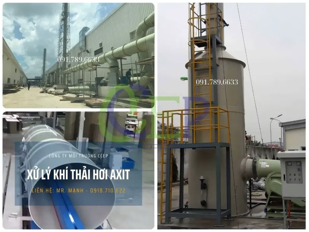 Hệ thống xử lý khí thải hơi axit