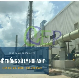 Hệ thống đường ống thu gom trong xử lý khí thải hơi axit