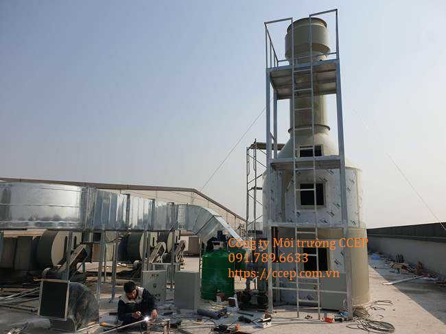 Xử lý khí thải hơi thiếc và hơi Flux- Solum Vina