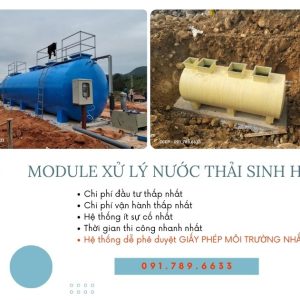 Module xử lý nước thải sinh hoạt 5m3, 10, 15, 20,30m3 - giá siêu rẻ Module xử lý nước thải sinh hoạt hợp khối