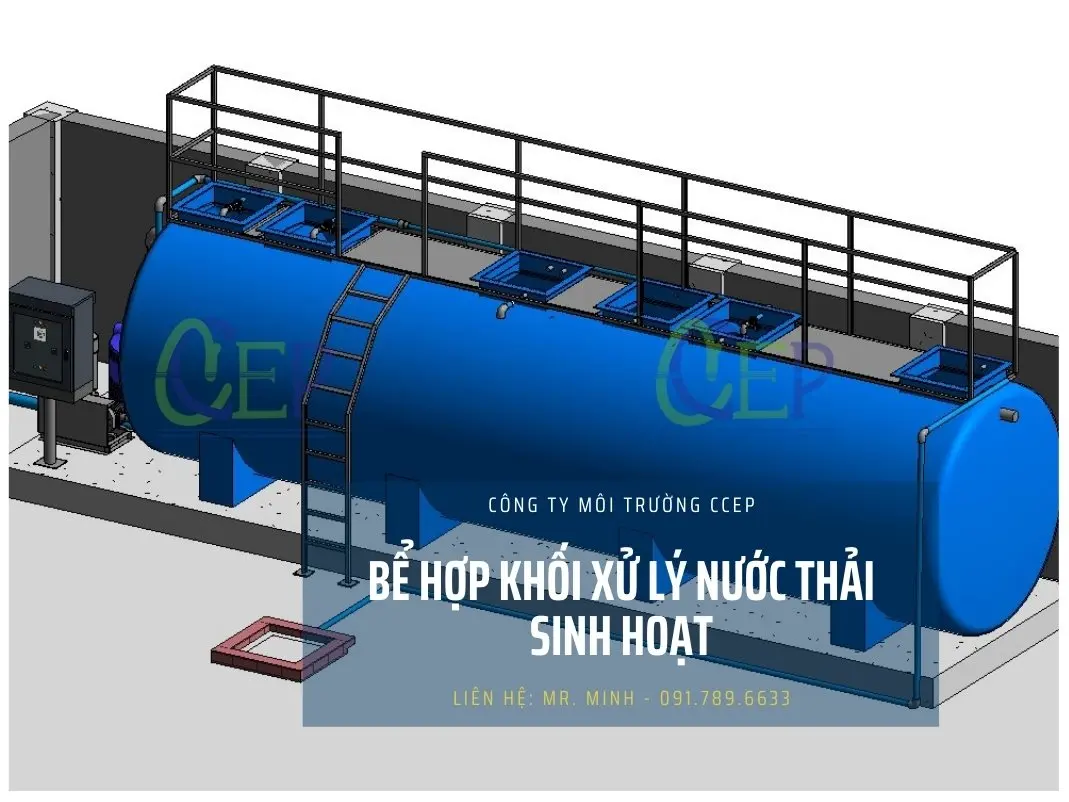 Hệ thống xử lý nước thải hợp khối: Tối ưu với bể hợp khối tiên tiến Mô hình bể hợp khối xử lý nước thải hoàn thiện