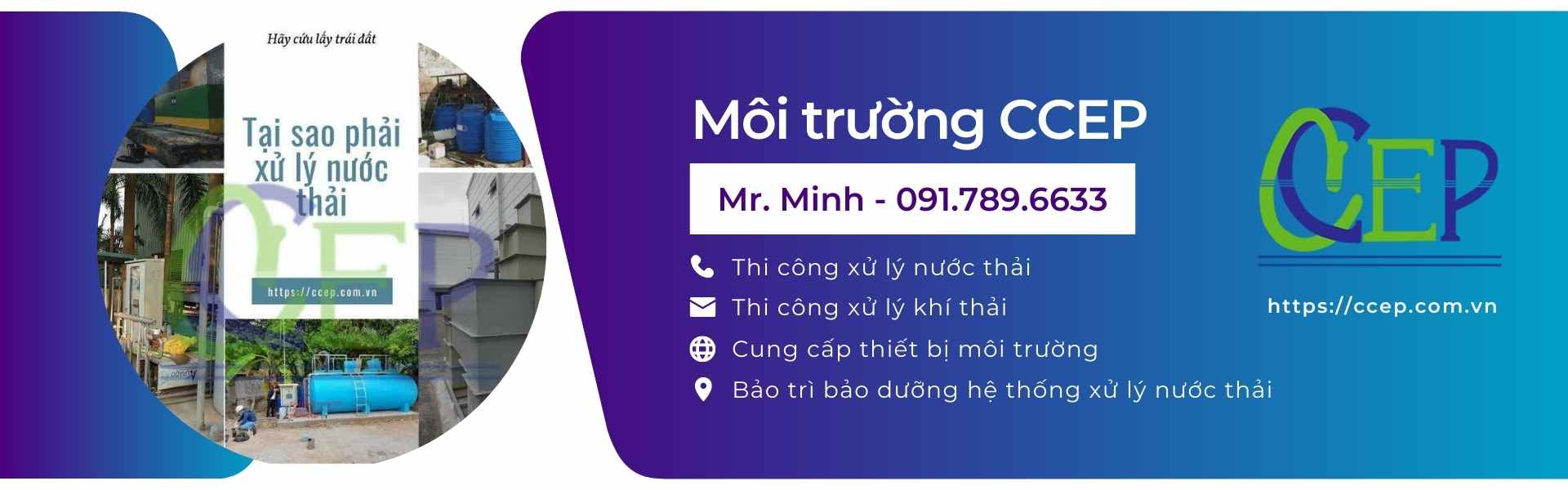 Giới thiệu Công ty môi trường xử lý nước thải CCEP
