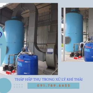 Tháp hấp thụ trong xử lý khí thải chi tiết