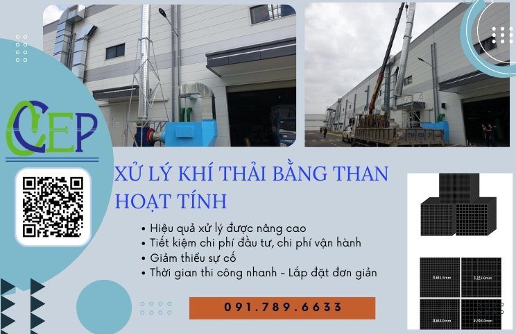 xử lý khí thải bằng than hoạt tính đơn giản
