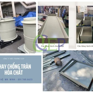 Khay chống tràn hóa chất bằng nhựa PP giá rẻ Khay chống tràn hóa chất bằng nhựa PP