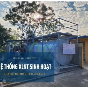 Module xử lý nước thải sinh hoạt 15m3 - Giá thành rẻ Hệ thống xử lý nước thải nhà máy may Barbeeni Lào Cai đạt chuẩn cột A